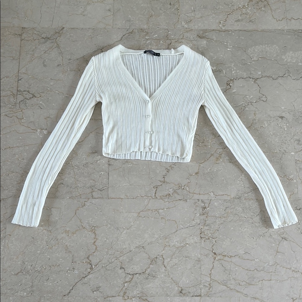 Nasty Gal White Button Down Shirt